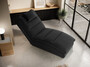 Casa Padrino Luxus Chaiselongue mit Kopfkissen Schwarz 85 x 170 x H. 92 cm - Wohnzimmer Liegesessel - Relexliege - Recamiere - Wohnzimmer M�bel - Luxus M�bel