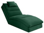 Casa Padrino Luxus Chaiselongue mit Kopfkissen Gr�n 85 x 170 x H. 92 cm - Wohnzimmer Liegesessel - Relexliege - Recamiere - Wohnzimmer M�bel - Luxus M�bel