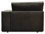 Casa Padrino Luxus Leder Chaiselongue Linke Seite Schwarz 106 x 186 x H. 83 cm - Echtleder Liegesessel - Relexliege - Recamiere - Wohnzimmer M�bel - Luxus M�bel