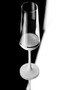 Casa Padrino Luxus Champagnerglas 6er Set Wei� / Silber  6,5 x H. 26,5 cm - Handgefertigte und handbemalte Champagnergl�ser - Hotel & Restaurant Accessoires - Luxus Qualit�t
