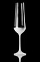 Casa Padrino Luxus Champagnerglas 6er Set Wei� / Silber  6,5 x H. 26,5 cm - Handgefertigte und handbemalte Champagnergl�ser - Hotel & Restaurant Accessoires - Luxus Qualit�t