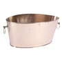 Casa Padrino Luxus Champagnerk�hler Silber 45 x 21,5 x H. 21 cm - Gro�e Sektwanne mit Ringgriffen