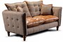 Casa Padrino Luxus Chesterfield 2er Sofa Grau / Braun 175 cm - Wohnzimmer M�bel 