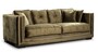 Casa Padrino Luxus Chesterfield 3er Sofa Hamilton 230 x 105 x H. 90 cm - Elegantes Wohnzimmer 3er Sofa mit Echtleder - Chesterfield Wohnzimmer M�bel 