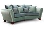Casa Padrino Luxus Chesterfield 3er Sofa Jannet Fluted 207 x 87 x H. 82 cm - Elegantes Wohnzimmer 3er Sofa mit Echtleder - Chesterfield Wohnzimmer M�bel 