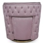 Casa Padrino Luxus Chesterfield Drehsessel Rosa 65 x 58 x H. 69 cm - Samt Sessel - Luxus M�bel