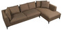 Casa Padrino Luxus Ecksofa Braun / Schwarz 313 x 178 x H. 73 cm - Wohnzimmer Sofa - Wohnzimmer M�bel - Luxus M�bel - Luxus Wohnzimmer Einrichtung