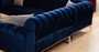Casa Padrino Luxus Ecksofa mit verstellbaren R�ckenlehnen Blau / Braun / Silber 320 x 180 x H. 80 cm - Wohnzimmer Sofa - Wohnzimmer M�bel - Luxus M�bel - Luxus Einrichtung