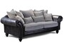 Casa Padrino Luxus Chesterfield Fu�hocker Retford 120 x 60 cm - Eleganter Wohnzimmer Fu�hocker mit Echtleder - Chesterfield Wohnzimmer M�bel 