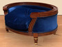 Casa Padrino Barock Hundebett Royal Blau / Braun / Gold - Barock Hundem�bel - Barock Tierm�bel - M�bel im Barockstil