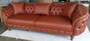 Casa Padrino Luxus Chesterfield Kunstleder Sofa Braun / Braun - Wohnzimmer Sofa - Wohnzimmer M�bel - Luxus M�bel - Wohnzimmer Einrichtung - Luxus Einrichtung - M�bel Luxus 