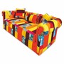 Casa Padrino Luxus Chesterfield Sofa mit Kissen Bunt 210 cm - Wohnzimmer Sofa - Wohnzimmer M�bel - Chesterfield M�bel