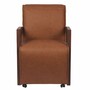 Casa Padrino Luxus Leder Sessel Braun / Dunkelbraun - Luxus Echtleder M�bel