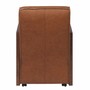 Casa Padrino Luxus Leder Sessel Braun / Dunkelbraun - Luxus Echtleder M�bel