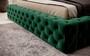 Casa Padrino Luxus Chesterfield Samt Doppelbett mit Matratze Gr�n - Verschiedene Gr��en