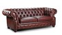 Casa Padrino Luxus Chesterfield Sessel Baker 116 x 93 x H. 77 cm - Eleganter Wohnzimmer Sessel mit Echtleder - Chesterfield Wohnzimmer M�bel 