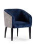 Casa Padrino Luxus Chesterfield Sessel Fray Tub 60 x 61 x H. 78 cm - Eleganter Wohnzimmer Sessel mit Echtleder - Chesterfield Wohnzimmer M�bel 