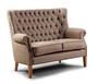 Casa Padrino Luxus Chesterfield Sessel Haxey 80 x 80 x H. 102 cm - Eleganter Wohnzimmer Sessel mit Echtleder - Chesterfield Wohnzimmer M�bel 