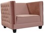 Casa Padrino Luxus Chesterfield Samt Sessel 102 x 84,5 x H. 80 cm - Verschiedene Farben - Chesterfield M�bel