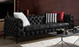 Casa Padrino Luxus Chesterfield Sofa Schwarz 235 x 98 x H. 72 cm - Wohnzimmer Sofa - Chesterfield Wohnzimmer M�bel