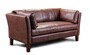 Casa Padrino Luxus Chesterfield Sofa Charlie 107 x 86 x H. 84 cm - Elegantes Wohnzimmer Sofa mit Echtleder - Chesterfield Wohnzimmer M�bel 