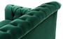 Casa Padrino Luxus Chesterfield Wohnzimmer Sofa Gr�n / Braun / Gold 230 x 90 x H. 81,5 cm - Luxus Qualit�t