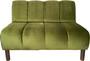 Casa Padrino Luxus Couch Old Green 121 x 75 x H. 87 cm - Wohnzimmer Sofa mit edlem Samtstoff - Luxus M�bel 
