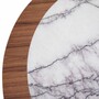 Casa Padrino Luxus Couchtisch Braun / Wei�-Lila  100 cm - Wohnzimmer M�bel