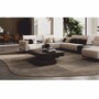 Casa Padrino Luxus Couchtisch Dunkelbraun / Messing 190 cm - Wohnzimmer & Hotel M�bel