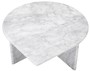 Casa Padrino Luxus Couchtisch Set Wei� - 3 Wohnzimmertische aus hochwertigem Carrara Marmor - Luxus M�bel