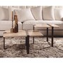 Casa Padrino Luxus Couchtisch Set Beige / Braun - Wohnzimmer & Hotel M�bel 