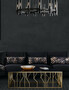 Casa Padrino Luxus Couchtisch Gold / Schwarz 125 x 65 x H. 43 cm - Rechteckiger Edelstahl Wohnzimmertisch mit Glasplatte - Wohnzimmer M�bel - Luxus Qualit�t