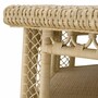 Casa Padrino Luxus Rattan Couchtisch Naturfarben 120 x 105 x H. 50 cm - Wohnzimmer M�bel