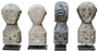 Casa Padrino Luxus Deko Antik Stil Naturstein Statuen 5er Set - Stein Skulpturen - Stein Figuren - Deko Accessoires - Schreibtisch Deko - Wohnzimmer Deko - Luxus M�bel