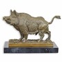 Casa Padrino Luxus Deko Bronze Figur Wildschein 32,3 cm - Deko Accessoires 