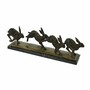 Casa Padrino Luxus Deko Bronze Skulptur Hasen 56 cm - Deko Accessoires