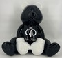 Casa Padrino Luxus Deko Figur Boxer Teddyb�r Schwarz / Wei� 50 cm - Deko Skulptur