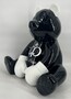 Casa Padrino Luxus Deko Figur Boxer Teddyb�r Schwarz / Wei� 50 cm - Deko Skulptur