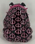 Casa Padrino Luxus Deko Figur Hund Bulldogge Schwarz / Pink 20 cm - Deko Skulptur