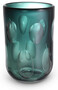 Casa Padrino Luxus Deko Glas Vase Gr�n  23,5 x H. 33 cm - Elegante mundgeblasene Blumenvase - Wohnzimmer Deko Accessoires 