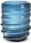 Casa Padrino Luxus Deko Glas Vase Blau  22 x H. 30 cm - Elegante mundgeblasene Blumenvase - Luxus Deko Accessoires 