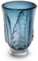 Casa Padrino Luxus Deko Glas Vase Blau  24,5 x H. 35 cm - Elegante mundgeblasene Blumenvase - Deko Accessoires 