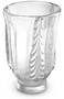 Casa Padrino Luxus Deko Glas Vase  24,5 x H. 35 cm - Elegante mundgeblasene Blumenvase - Deko Accessoires 
