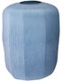 Casa Padrino Luxus Deko Glas Vase Blau  33 x H. 42 cm - Mundgeblasene Blumenvase - Luxus Deko Accessoires