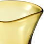 Casa Padrino Luxus Deko Glas Vase Gelb  20 x H. 27,5 cm - Mundgeblasene Blumenvase - Luxus Deko Accessoires