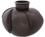 Casa Padrino Luxus Deko Messing Vase Bronze  19 x H. 15 cm - Luxus Qualit�t