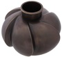 Casa Padrino Luxus Deko Messing Vase Bronze  19 x H. 15 cm - Luxus Qualit�t