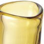 Casa Padrino Luxus Deko Glas Vase Gelb  12 x H. 17 cm - Mundgeblasene Blumenvase - Luxus Deko Accessoires