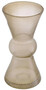 Casa Padrino Luxus Deko Glas Vase Braun  18 x H. 37 cm - Mundgeblasene Blumenvase - Deko Accessoires - Luxus Kollektion