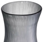 Casa Padrino Luxus Deko Glas Vase Grau  18 x H. 37,5 cm - Elegante mundgeblasene Blumenvase - Deko Accessoires